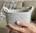 Simple Basket Pattern step 1 - construction progress