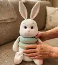 Bunny Stacking Toy Amigurumi Pattern step 1 - construction progress