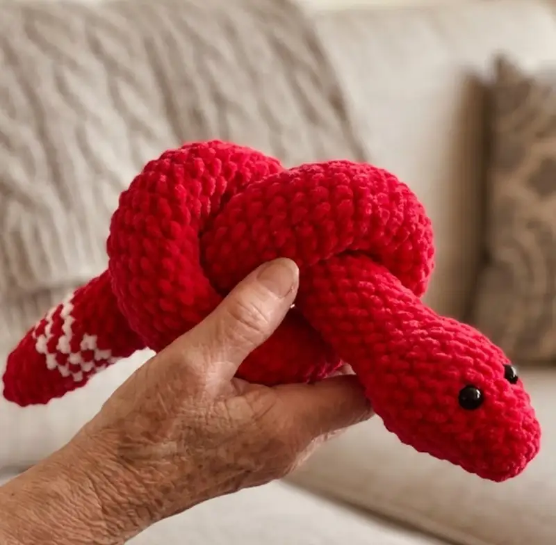 Complimentary Intermediate crochet pattern: Cozy Snake Amigurumi Pattern - Simple to follow guide