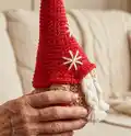 Festive Gnomes Amigurumi Pattern step 2 - assembly progress