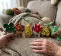 Leaf Spirit Amigurumi Pattern step 4 - final assembly and finishing