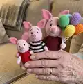 The Piglet Amigurumi Pattern step 4 - final assembly and finishing