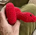 Mini Snake Amigurumi Pattern step 2 - assembly progress
