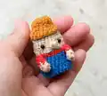 Farm Finger Puppet Amigurumi Pattern step 3 - details and accessories