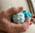 Sea Urchin Shells Crochet Pattern step 2 - assembly progress