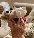 Horse Hand Puppet Amigurumi Pattern step 4 - final assembly and finishing