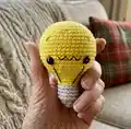 Little Spark Amigurumi Pattern step 1 - construction progress
