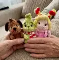Grinch and his friends Amigurumi Pattern step 1 - construction progress
