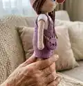 Mimosa Baby Amigurumi Pattern step 2 - assembly progress