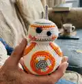 BB-8 Amigurumi Pattern step 4 - final assembly and finishing