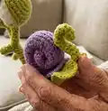 Snail Amigurumi Pattern step 2 - assembly progress