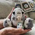 Sharkito the Polite Shark Amigurumi Pattern step 1 - construction progress