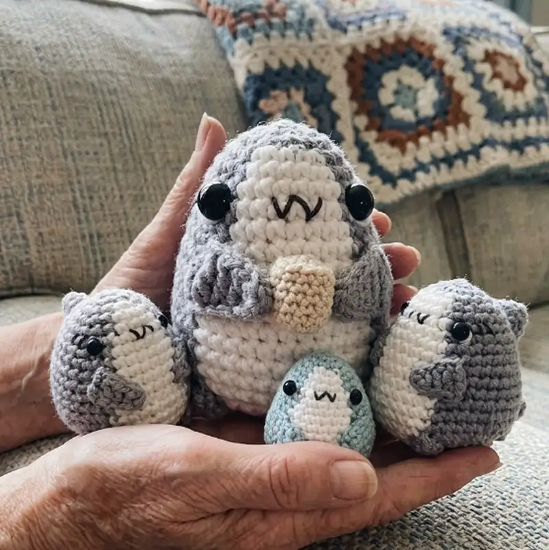 Complimentary Beginner Friendly crochet pattern: Sharkito the Polite Shark Amigurumi Pattern - Simple to follow guide