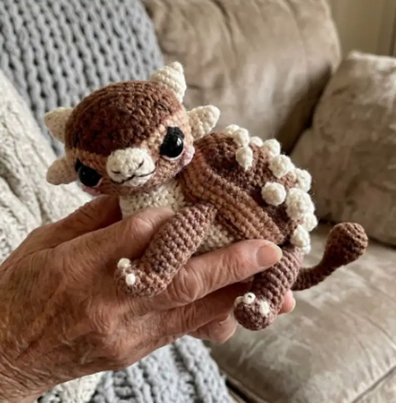 Quality crochet pattern: Ankylosaurus Bruno Amigurumi Pattern - Intermediate level guide with complete instructions