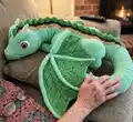 Giant Dragon Amigurumi Pattern step 4 - final assembly and finishing