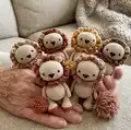 Ollie the Lion Amigurumi Pattern step 4 - final assembly and finishing