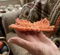 Canadian Maple Leaf Amigurumi Pattern step 2 - assembly progress