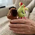 Grinch and his friends Amigurumi Pattern step 2 - assembly progress
