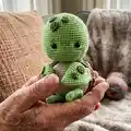 Turtle Amigurumi Pattern step 1 - construction progress