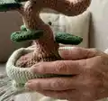 Bonsai Tree Amigurumi Pattern step 2 - assembly progress