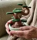 Bonsai Tree Amigurumi Pattern step 1 - construction progress
