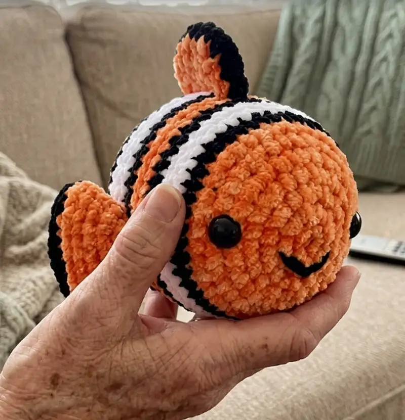 Complimentary Intermediate crochet pattern: Nemo The Clown Fish Amigurumi Pattern - Simple to follow guide