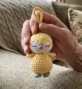 Keychain Mini Penguin Amigurumi Pattern step 4 - final assembly and finishing