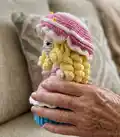 Reversible Muffin Toy Amigurumi Pattern step 3 - details and accessories