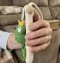 Frog Phone Pouch Pattern step 3 - details and accessories