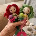 Mermaid and Jellyfish Amigurumi Pattern step 4 - final assembly and finishing