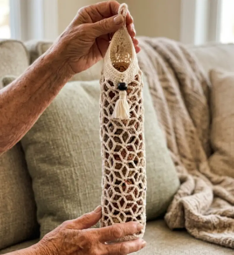 Complimentary Intermediate crochet pattern: The Boho Bag Saver Pattern - Simple to follow guide