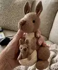 Mommy Kangaroo & Baby Amigurumi Pattern step 4 - final assembly and finishing