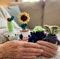 Planter Crochet Pattern step 4 - final assembly and finishing