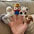 Farm Finger Puppet Amigurumi Pattern step 1 - construction progress