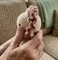 Ollie The Lion Amigurumi Pattern step 2 - assembly progress