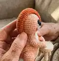 Parasaurolophus Ginny Amigurumi Pattern step 3 - details and accessories