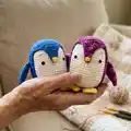 Brian the Penguin Amigurumi Pattern step 1 - construction progress