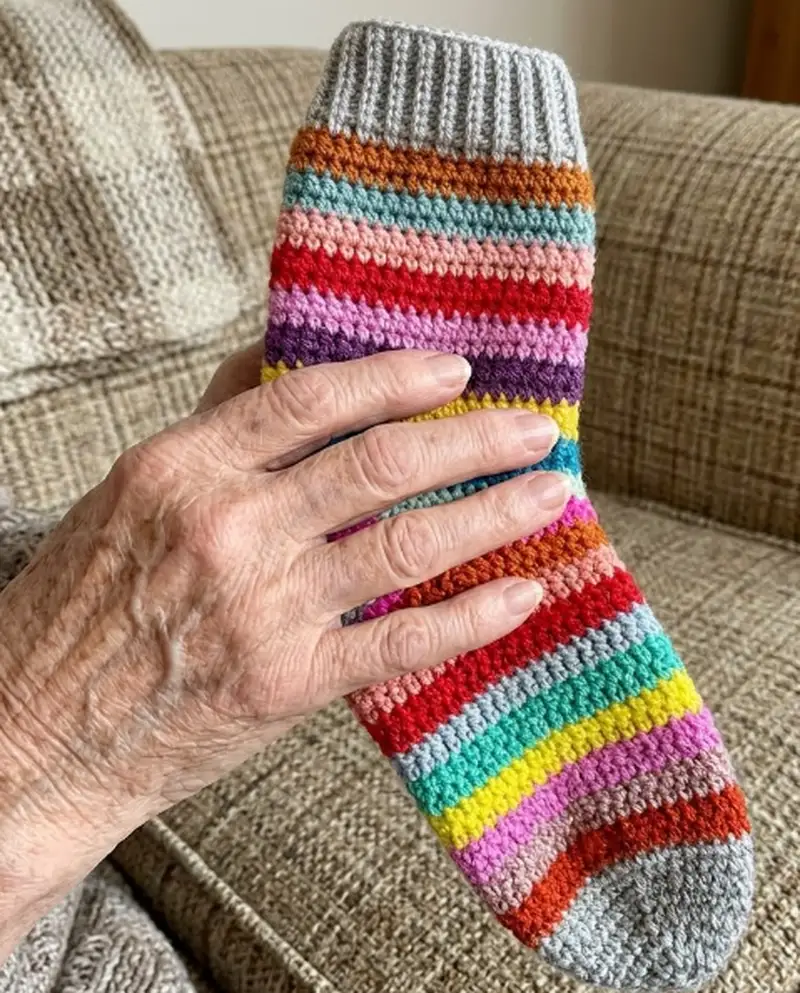 Complimentary Intermediate crochet pattern: The Slip Rib Socks Pattern - Simple to follow guide