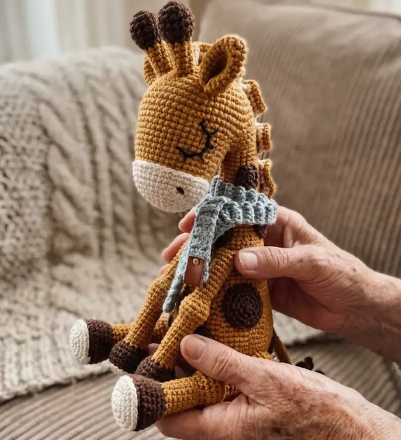 Complimentary Intermediate crochet pattern: Ollie the Giraffe Amigurumi Pattern - Simple to follow guide