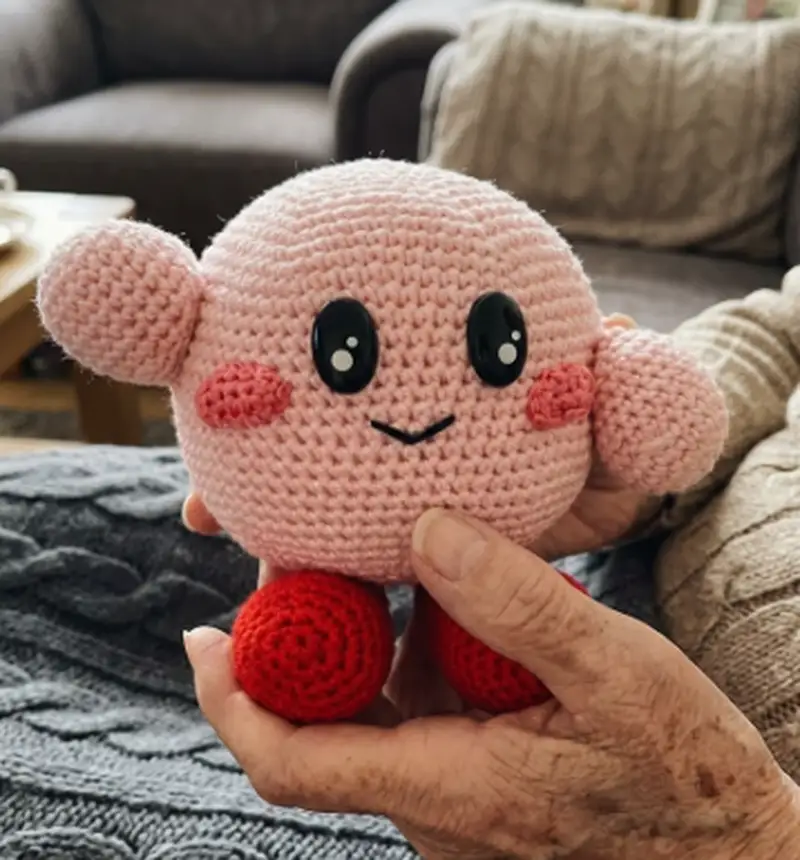 Complimentary Intermediate crochet pattern: Kirbi Amigurumi Pattern - Simple to follow guide