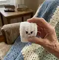 Angry TP Cal Amigurumi Pattern step 1 - construction progress