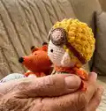 Little Prince Amigurumi Pattern step 3 - details and accessories