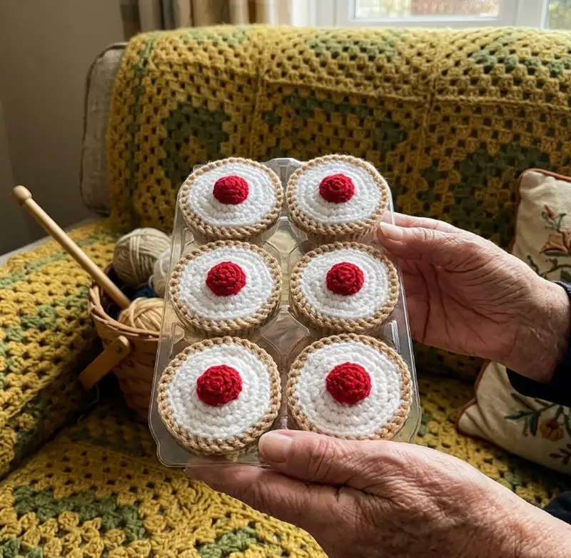 Complimentary Beginner Friendly crochet pattern: Mini Cherry Bakewell Amigurumi Pattern - Simple to follow guide