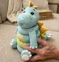 Stegosaurus Amigurumi Pattern step 4 - final assembly and finishing