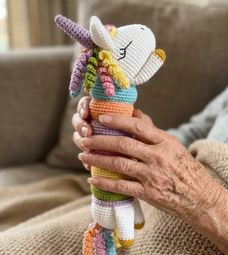 Complimentary Beginner Friendly crochet pattern: Tiffy the Sleepy Unicorn Amigurumi Pattern - Simple to follow guide
