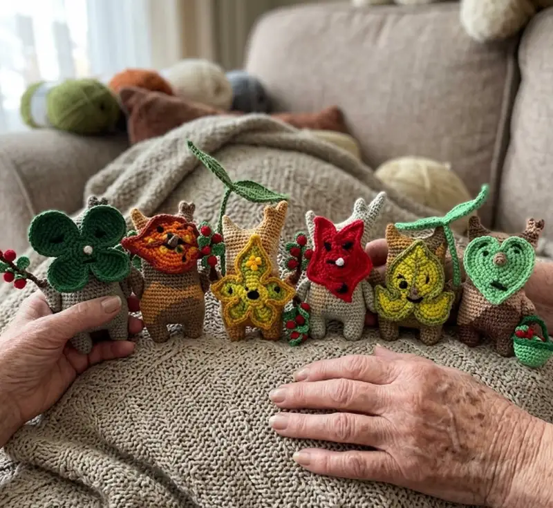 Complimentary Intermediate crochet pattern: Leaf Spirit Amigurumi Pattern - Simple to follow guide