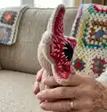Demodog Amigurumi Pattern step 2 - assembly progress