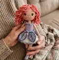 Iris Doll Amigurumi Pattern step 4 - final assembly and finishing