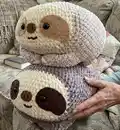 Giant Sloth Amigurumi Pattern step 4 - final assembly and finishing