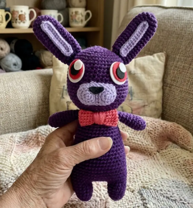 Quality crochet pattern: FNAF Bonnie Amigurumi Pattern - Intermediate level guide with complete instructions